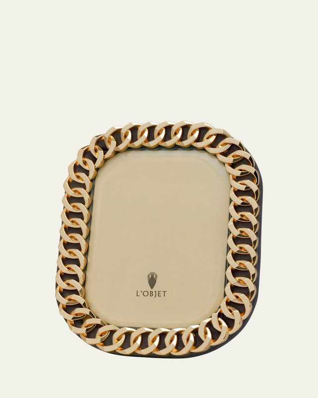 Gold Cuban Link Frame, 4" x 6"